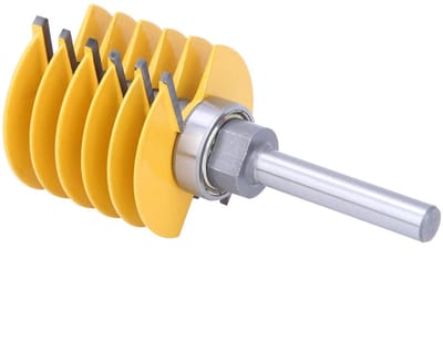 Allecto - Finger Joint Freesbit - Houtbewerking - Verstelbare Lager - 8mm Schacht - Precisie - Voor houtverbindingen - Geschikt voor professioneel ...