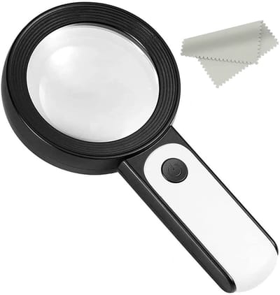 Dailygoods - Vergrootglas met LED-verlichting en 30X Vergroting