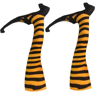 Halloween Wicked Witch Benen Requisiet Halloween Binnen Buiten Gazon Tuin Patio Decoratie Feestversieringen black