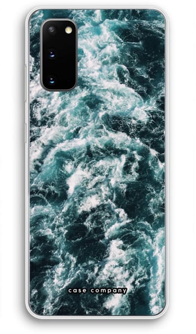 Case Company® - Hoesje geschikt voor Samsung Galaxy S20 hoesje - Zee golf - Soft Cover Telefoonhoesje - Bescherming aan alle Kanten en Schermrand