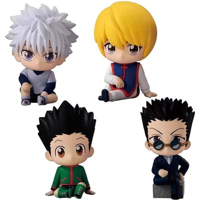Hunter Hunter Gashapon Speelgoed Killua Zoldyck Kurapika Gon Freecss Anime Figuur Model Ornamenten Speelgoed Duurzaam 5cm to 6cm gray