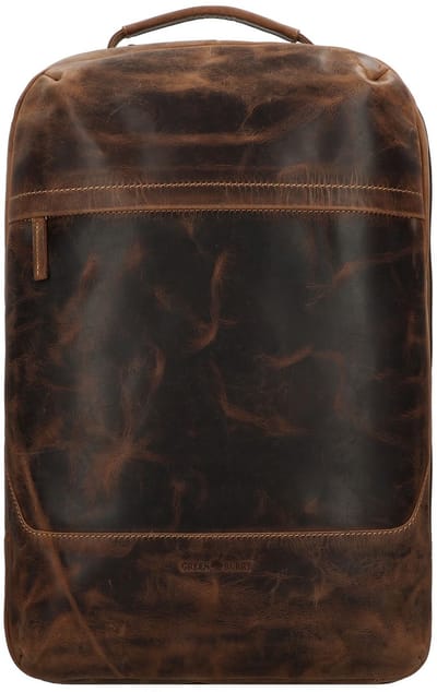 GREENBURRY rugzak reistas met laptopvak Vintage Backpack Overnighter Brown bruine