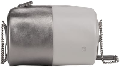 DuDu - Lederen Schoudertasje - Cilindrische Vorm - Elegant Design - Met Kettingriem