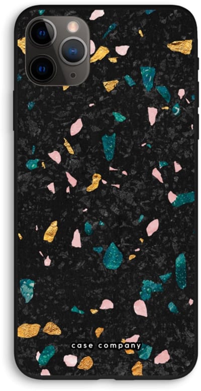 Case Company® - Hoesje geschikt voor iPhone 11 Pro Max hoesje - Terrazzo N°10 - Biologisch Afbreekbaar Telefoonhoesje - Bescherming alle Kanten en Schermrand