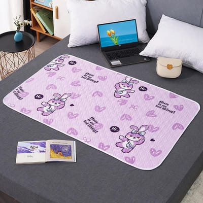 Lekvrije menstruatiepad, urinemat, incontinentiemat voor ouderen, bedbeschermer, luier voor volwassenen, beddengoed, ademend, waterdicht, wasbaar matras 70*90cm