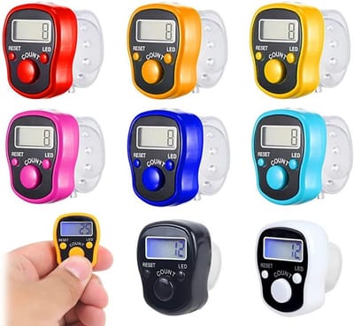 Digitale Vingertellers Set van 8 - Elektronische Mini Handtellers voor Sport en Training