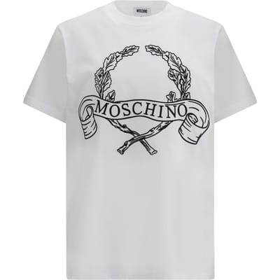 Moschino Witte Katoenen T-Shirt