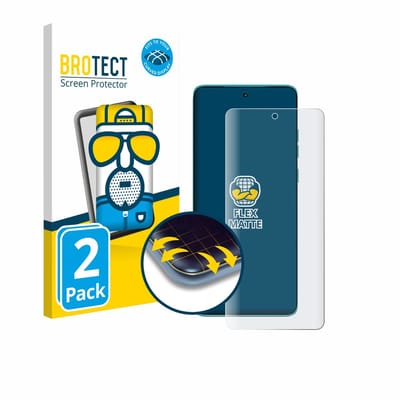 BROTECT - Screenprotector voor Motorola Edge 60 Fusion - Folie Beschermfolie matte volledig dekking 2 Stuks