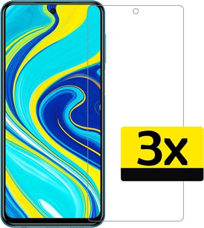 Screenprotector - Geschikt voor Xiaomi Redmi Note 9S - 3 Stuks - Extra Sterk - Beschermglas - Gehard Glas - Tempered Glass - Screen Protector