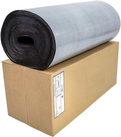 Isolatiemat Zelfklevend - Isolatieplaat Schuim - Temperatuur Beheersen - Gesloten Cellen Schuim - 20 m² - Zwart