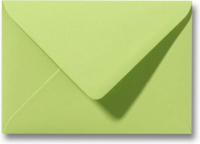 Envelop 11 x 15,6 cm Lindegroen 60 stuks