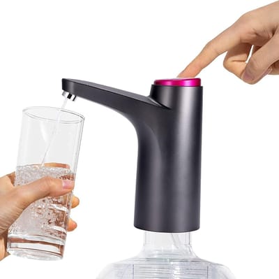 Draadloze Elektrische Waterdispenser, 600ml Oplaadbare Waterpomp voor Thuis en Kantoor, Automatische Waterflespomp voor Gemakkelijk Drinken en Gebruiksgemak