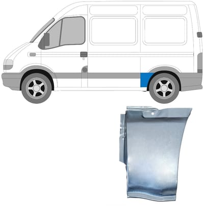 Reparatiepaneel achterspatbord voor Renault Master 1998-2010 / Links