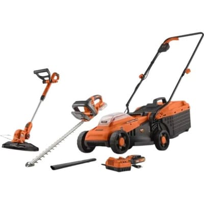 Powerplus Dual power Promo grasmaaierset POWDPGBOX25- 20V grasmaaier 330 mm, haagschaar 460 mm & grastrimmer 260mm - Met accu en lader
