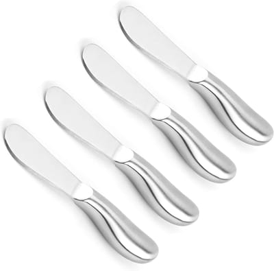 Set van 3 RVS Boter- en Kaasmesjes - Perfect voor het Smeren en Serveren van Kaas en Boter