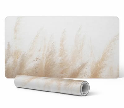 Beschermende gamingmat voor toetsenbord en muis, delicate grassoorten, 100x50 cm