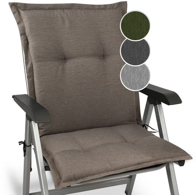 HighLux NL Zitkussen voor Tuinstoel Lage Rug Kussen 105x50cm Taupe - Kussens voor Tuinmeubelen - 7 cm Dik - Made in EU - Lage Rug Tuinkussen