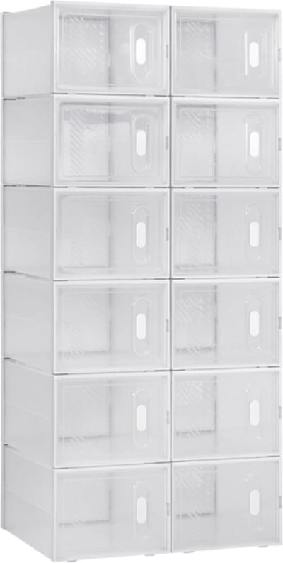 Schoenenbox Zoda 12 stuks Transparant - Sneakerbox, Schoenendoos en Opbergsysteem - Voor Dagelijks Gebruik, Thuis en Professioneel Gebruik