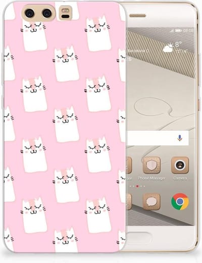 Huawei P10 Plus TPU Hoesje Sleeping Cats