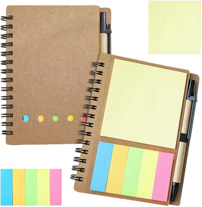 Dailygoods- Notitieblok Bedankcadeau - Notitieblok voor Collega's - Afscheidsgeschenken - Lerarengeschenken - Notitieboek met Etiketten - Cadeau voor Leraren