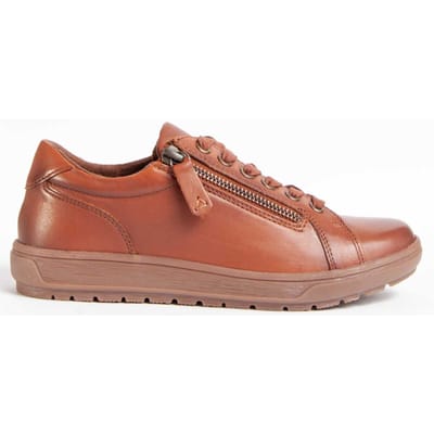 Zapato Casual De Piel Para Mujer.  Purapiel  Ailina  99458 36 bruin
