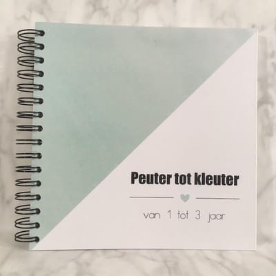 Invulboek 'Peuter tot kleuter' MINTGROEN