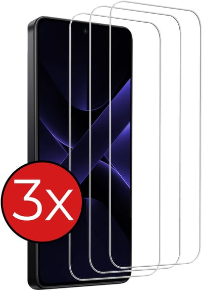 Screenprotector - 3 Stuks - Geschikt voor Xiaomi Poco X7 Pro - Extra Sterk - Beschermglas - Gehard Glas - Tempered Glass - Screen Protector