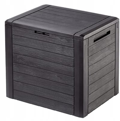 Rolu Opbergbox Tuin – Tuinkist – 140 Liter - 55 × 46 × 58.5 CM – Afsluitbare Deksel – Weerbestendig – Balkon