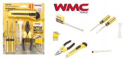 WMC WMC-1041 - Gereedschapskoffer - 41-delig - Inclusief Meetlint - Schroevendraaiers - Spanningsbeugel