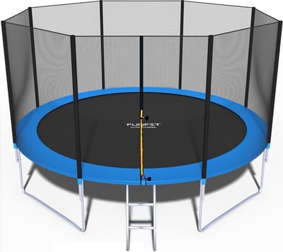 Viking Choice Trampoline 404 cm Blauw - Met Veiligheidsnet & Ladder - Max. 150 kg