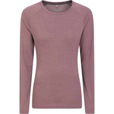Mountain Warehouse Dames/Dames Quick Dry Top met lange mouwen (Paars)