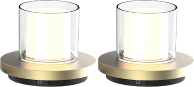 Luxus Europe - Tafellamp Solar Coco - Set van 2 Goud - Draadloze LED Solar Tafellamp & Hanglamp Buiten - Zonne-energie & USB-C Oplaadbaar - Dimbaar - IP44 Spatwaterdicht