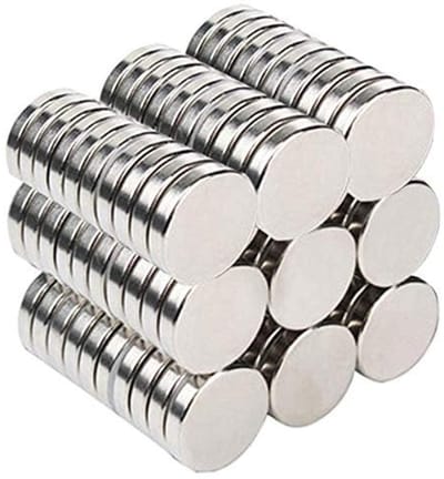 Dailygoods- Magneten Sterk - 70 Stuks Mini-Koelkastmagneten - Whiteboardmagneten - Permanente Magneten - 10 x 2 mm - Geschikt voor Kinderen