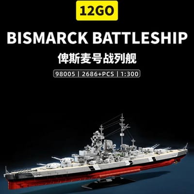 Hoge Kwaliteit Bismarck Hoge Kwaliteit Slagschip Hoge Kwaliteit Vliegtuig Hoge Kwaliteit Vliegdekschip Bouwpakket Hoge Kwaliteit Cadeau Hoge Kwaliteit Educatief No original box white