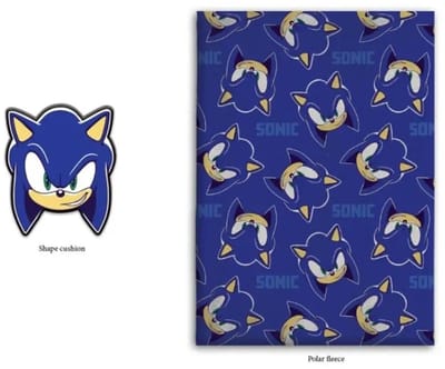 Sonic Fleece plaid + Kussen 100 x 140 cm - polyester