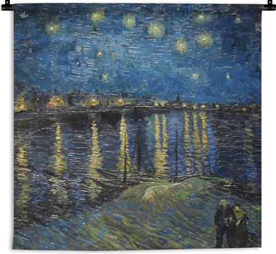 Wandkleed - Wanddoek - Van Gogh - Brug - Oude meesters - 180x180 cm - Wandtapijt