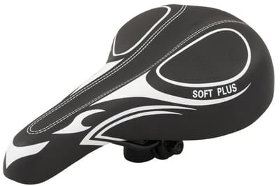 Dunlop Fietszadel - Racefiets/Mountainbikes - Unisex - Zwart