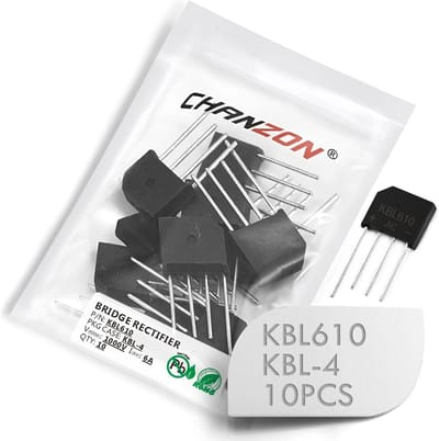 Diode Brug Gelijkrichter - Elektronische Component - Stroom Omzetten - Hoge Stroom Capaciteit - SIP-4 Pakket