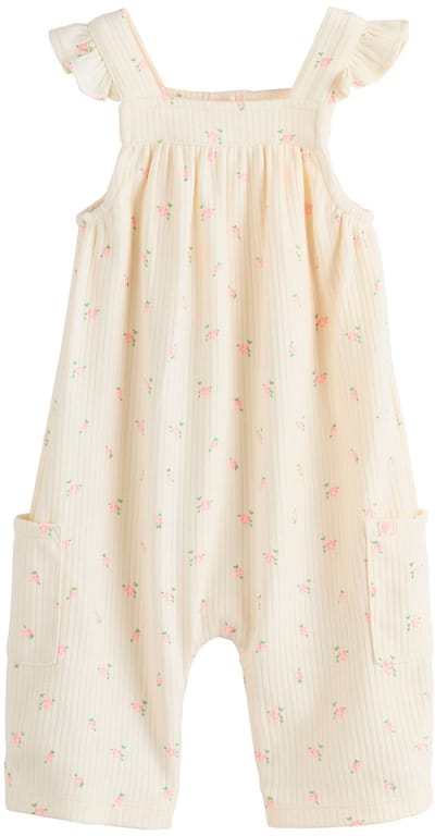 Next - Meisjes - Jersey babyrompertje met lange pijpen - Wit