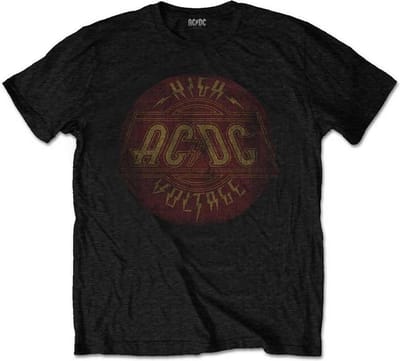AC/DC - High Voltage Vintage Heren T-shirt - S - Zwart
