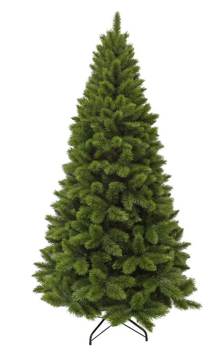 Triumph Tree Camden Slim - Kerstboom voor Binnen met Natuurlijke Uitstraling - Kerstversiering Compact Model - Kunstboom met Kleurcodesysteem - H120 x Ø69 cm - Groen