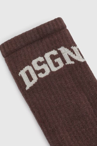 Dames Dsgn Studio Collegiate Sportsokken | Dark Chocolate