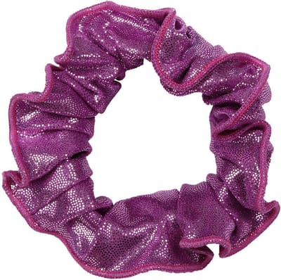Snowflake - Hair Scrunchie - Mystique Glansstof - Turnen - Meisjes - Haarwokkel - Elastisch - Lila - One Size