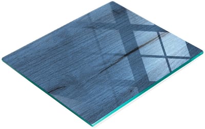 Multifunctionele decoratieve snijplank voor de keuken, gemaakt van gehard glas en hout, 60x52 cm