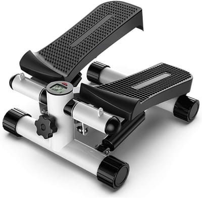 Mini Stepper Trainer - Indoor Fitnessapparaat - Thuis Sporten - Verstelbare Kanteling - 100 kg Draagvermogen - Zwart