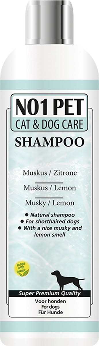 NO1 pet - Muskus & Lemon Hondenshampoo – 200 ML - Frisheid & Natuurlijke Bescherming
