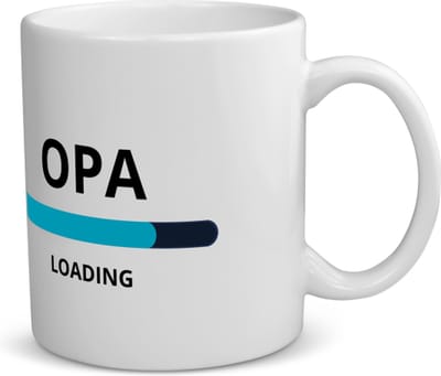 Akyol - opa loading koffiemok - theemok - Opa - ochtendkoffie laden - verjaardagscadeau - verjaardag - cadeau - cadeautje voor opa - opa artikelen - kado - geschenk - gift - 350 ML inhoud