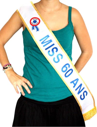 SURPRISEZ VOUS - Blauwe Miss-sjerp 60 jaar