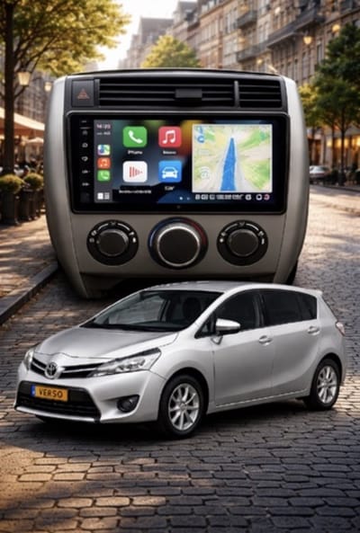 ADIVOX T1 9 inch geschikt voor Toyota Verso 2009-2019 Android 15 CarPlay/Auto/Wifi/RDS/DSP/DAB+