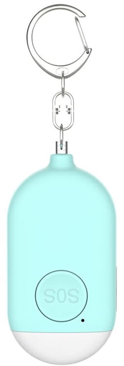 Persoonlijk Veiligheidsalarm Met 130 dB Noodsignaal - USB Oplaadbaar En Compact - Ideaal Voor Vrouwen, Studenten En Kinderen - Blauwe Draagbare Alarmbel Voor Onderweg